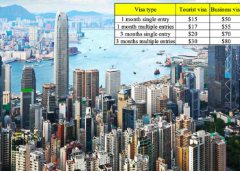 Vietnam visa fees in Hong Kong