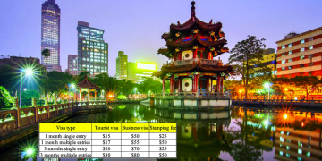 Vietnam visa fees for Taiwanese
