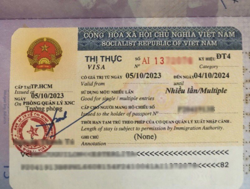 Vietnam visa extension in Ho Chi Minh