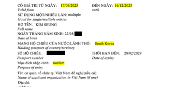 Vietnam Travel Visa for South Korean