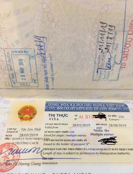 tourist visa vietnam 3 months