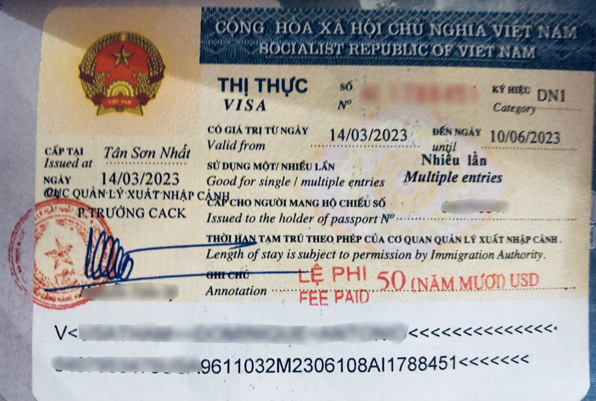 Vietnam business visa from Lesotho
