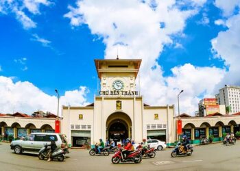Ben Thanh market, one of the earliest surviving structures of Saigon